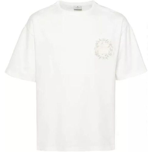 White Pegaso T-Shirt - Größe L - white - ETRO - Modalova