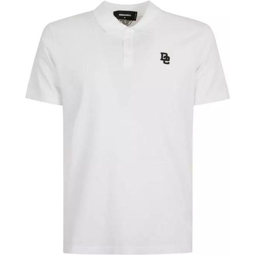 Cotton Embroidered Logo Polo - Größe M - Dsquared2 - Modalova