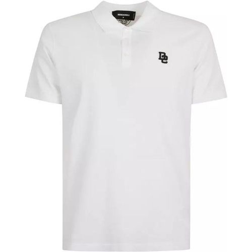 Cotton Embroidered Logo Polo - Größe S - Dsquared2 - Modalova