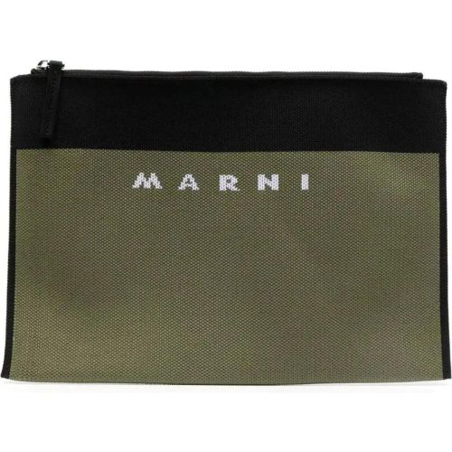 Crossbody Bags - Logo-embroidered Zip Clutch Bag - Gr. unisize - in - für Damen - Marni - Modalova