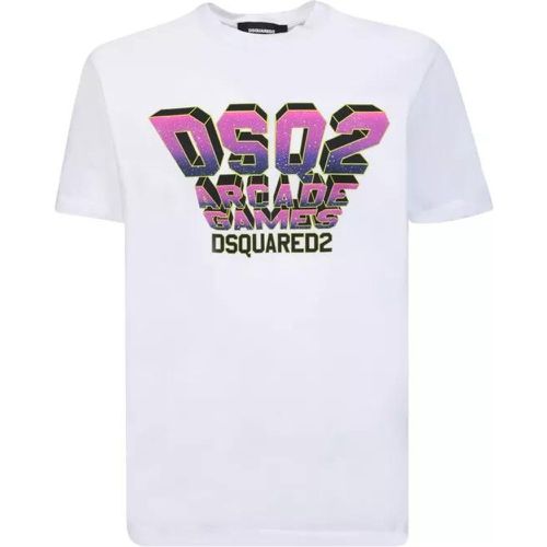 Arcade Games White T-Shirt - Größe L - weiß - Dsquared2 - Modalova