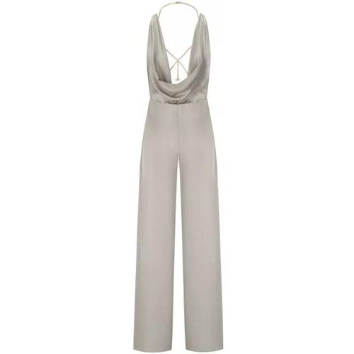 Pearl Grey Jumpsuit With Accessory - Größe 40 - gray - Elisabetta Franchi - Modalova