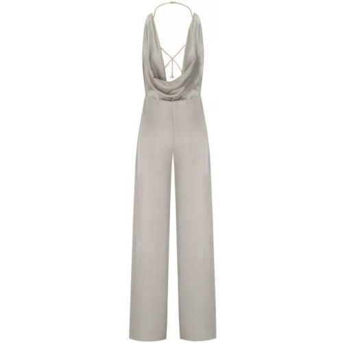 Pearl Grey Jumpsuit With Accessory - Größe 44 - Elisabetta Franchi - Modalova