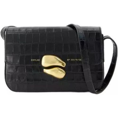 Shopper - Classic Flap Bag - Leather - Glossy Black Croco - Gr. unisize - in - für Damen - Chylak - Modalova