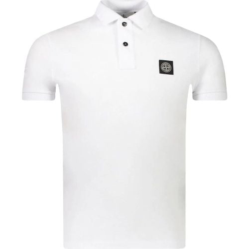 Polo Wit - Größe L - Stone Island - Modalova