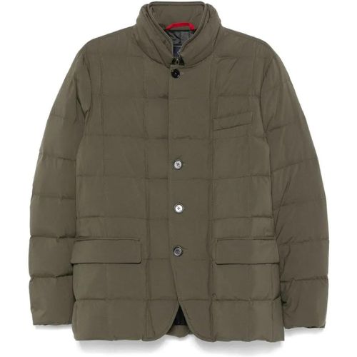 Olive Green Quilted Padded Coat - Größe L - Fay - Modalova