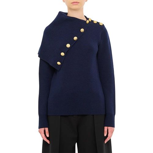 Asymmetric Neck Wool Pullover - Größe L - Paco Rabanne - Modalova