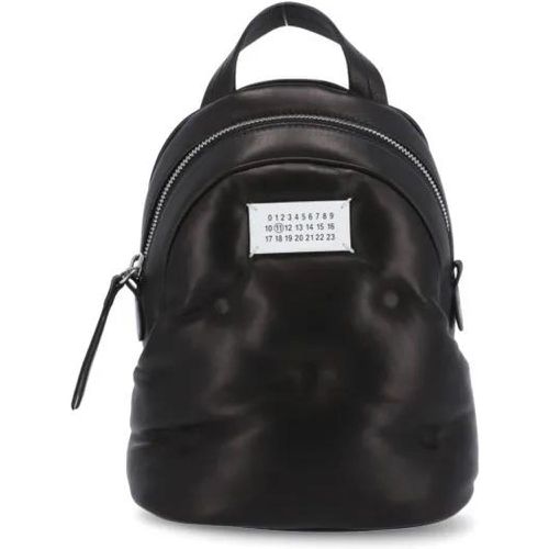 Rucksäcke - Black Smooth Leater Backpack - Gr. unisize - in - für Damen - Maison Margiela - Modalova