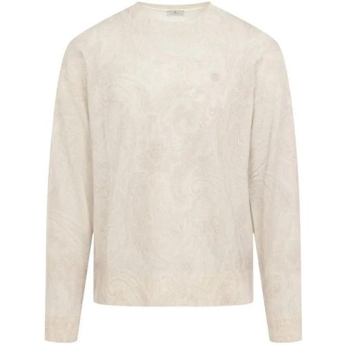 Grey Wool Knitted Crew Neck - Größe L - ETRO - Modalova