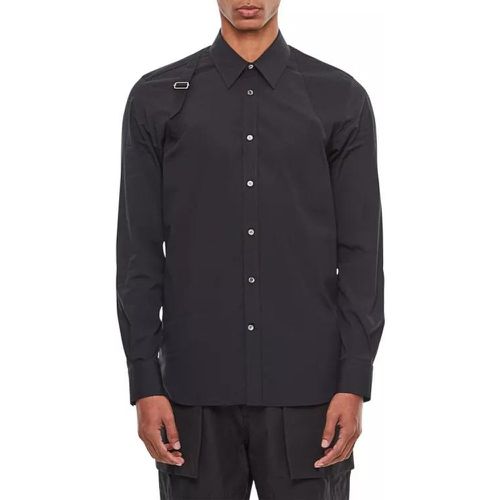 Harness Cotton Shirt - Größe 15 ¾ - black - alexander mcqueen - Modalova