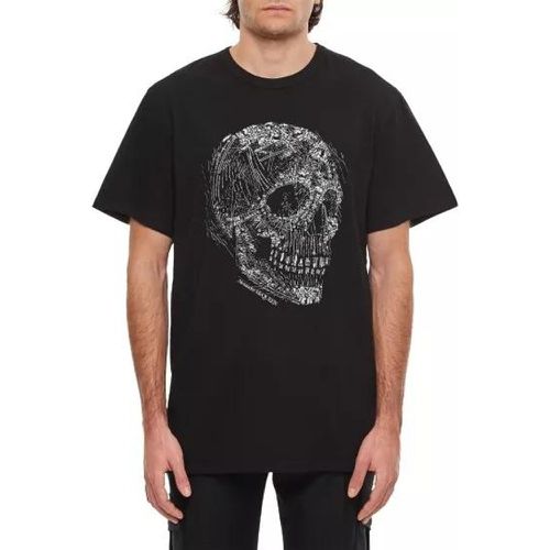 Skull Print T-Shirt - Größe L - black - alexander mcqueen - Modalova