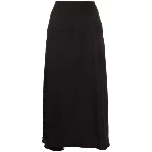 Side Zip Black Midi Skirt - Größe 36 - black - Jil Sander - Modalova