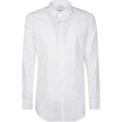 Fuji Botton Down Logo Slim Shirt White - Größe 43 - ETRO - Modalova