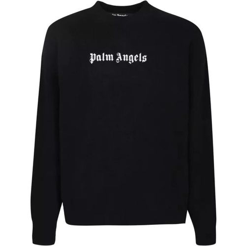 Wool-Blend Pullover - Größe L - black - Palm Angels - Modalova