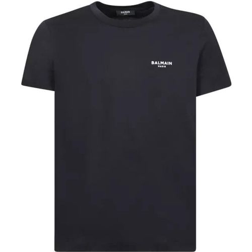 Eco-Friendly Cotton T-Shirt - Größe L - black - Balmain - Modalova