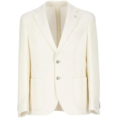 Ivory Virgin Wool Jacket - Größe 50 - Lubiam - Modalova