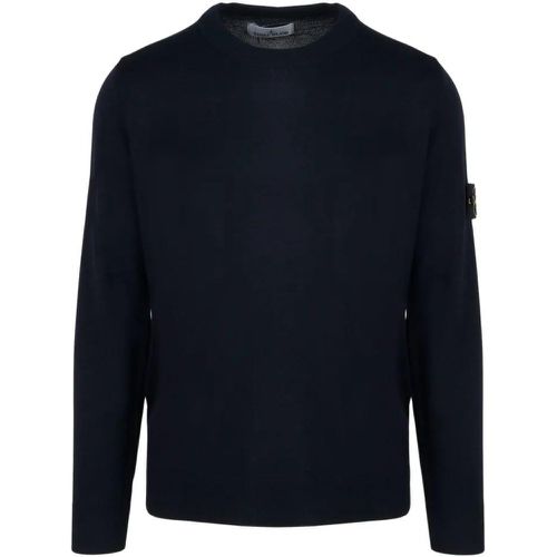 Merino Wool Sweater - Größe L - blau - Stone Island - Modalova