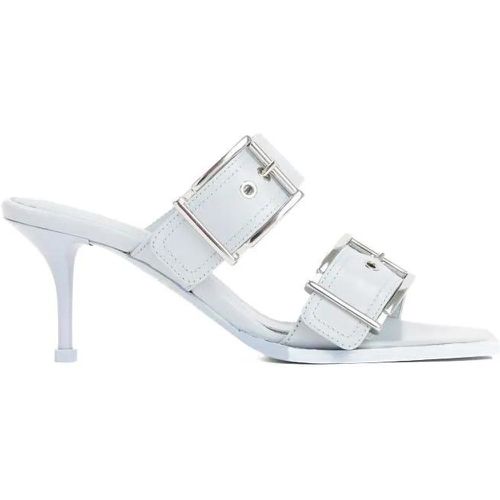 Sandalen & Sandaletten - Spring Blue Leather Sandals - Gr. 38 (EU) - in - für Damen - alexander mcqueen - Modalova