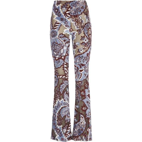 Light Blue Pants With Print - Größe 40 - ETRO - Modalova