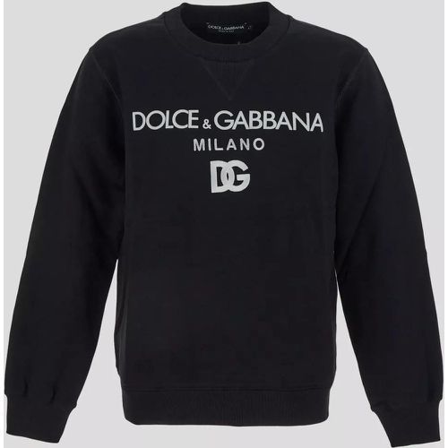 Cotton Sweatshirt - Größe 46 - black - Dolce&Gabbana - Modalova