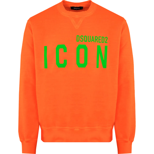 Heren Icon Splash Sweatshirt Oranje - Größe L - Dsquared2 - Modalova