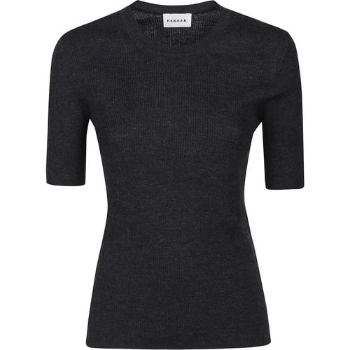 Leila Short Sleeve Sweater Grey - Größe S - P.A.R.O.S.H. - Modalova