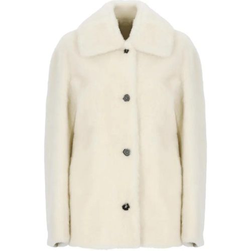 Ivory Fur Jacket - Größe 42 - Jil Sander - Modalova