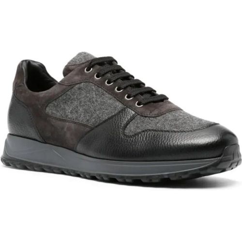 Low-Top Sneaker - Black/Anthracite Grey Panelled Sneakers - Gr. 42,5 (EU) - in - für Damen - Doucal's - Modalova