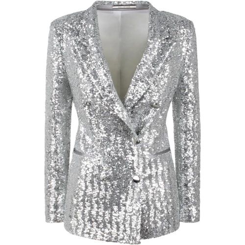 Sequins Double-Breasted Blazer - Größe 42 - Tagliatore - Modalova