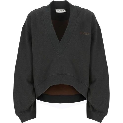 Black Cotton Sweatshirt - Größe 42 - The Attico - Modalova