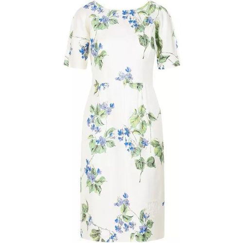 White Recycled Cupro Midi Dress - Größe 40 - white - Prada - Modalova