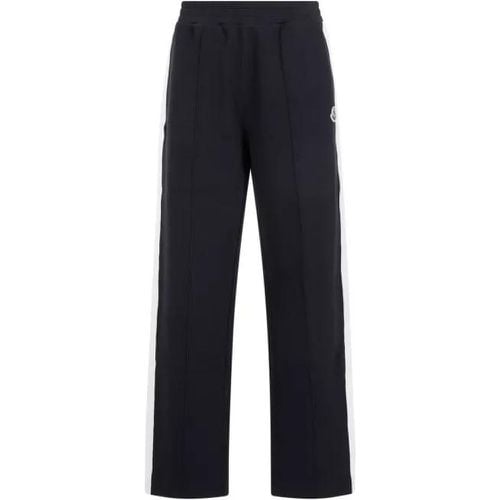 Sweat Navy Polyester Track Pants - Größe M - Moncler - Modalova