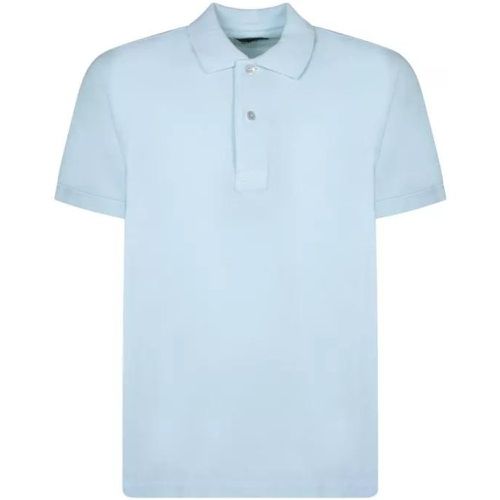 Cotton Pique Polo Shirt - Größe 50 - blue - Tom Ford - Modalova