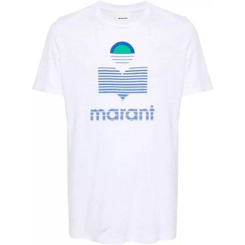 White Kaman T-Shirt - Größe L - white - Isabel marant - Modalova