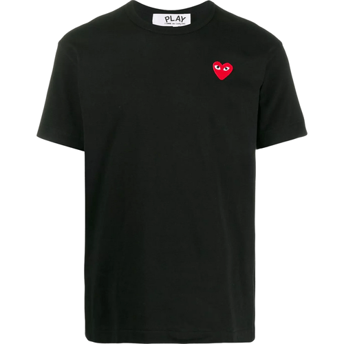T-Shirt mit Play-Herz - Größe L - black - Comme des Garcons Play - Modalova