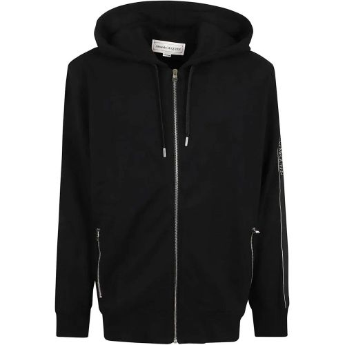 Classic Zip Hoodie With Contrast Selvedge Detail - Größe L - alexander mcqueen - Modalova