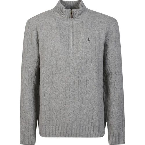 Half Zip Sweater Grey - Größe L - Ralph Lauren - Modalova