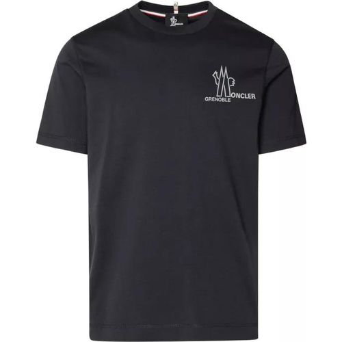 Navy Cotton T-Shirt - Größe L - blue - Moncler - Modalova