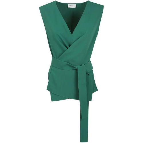 Sleeveless Draped V-Neck Top - Größe L - P.A.R.O.S.H. - Modalova
