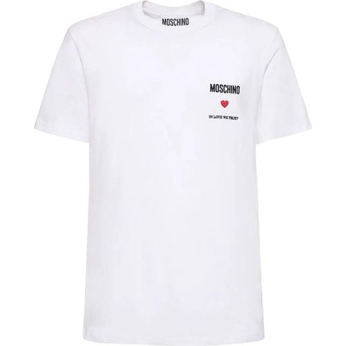 Couture In Love We Trust T-Shirt - Größe 52 - Moschino - Modalova