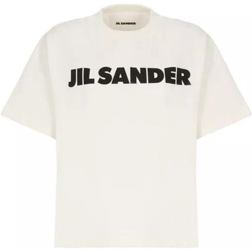 T-Shirt With Logo - Größe M - white - Jil Sander - Modalova