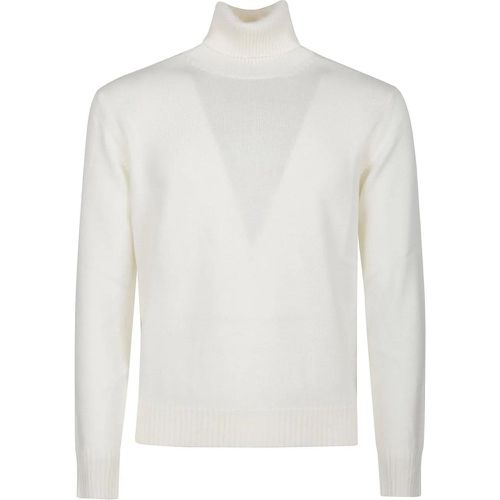 Plain Turtle Neck Sweater White - Größe 50 - Ballantyne - Modalova