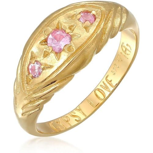 Ring - Ring Stern Saphir Pink - Love Rules 375 Gelbgold - Gr. 52 MM - in - für Damen - Haze & Glory - Modalova