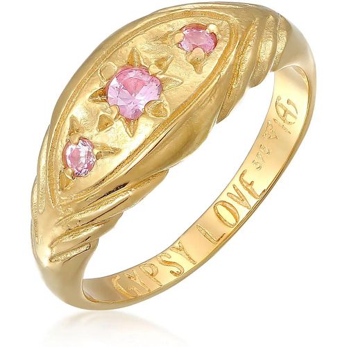 Ringe - Ring Stern Saphir Pink - Love Rules 375 Gelbgold - Gr. 58 MM - in - für Damen - Haze & Glory - Modalova