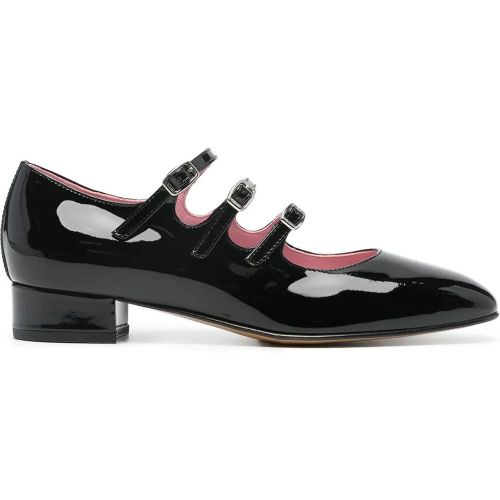 Hohe Schuhe - Shiny Leather Slingback With Straps - Gr. 37_0 - in - für Damen - Carel Paris - Modalova