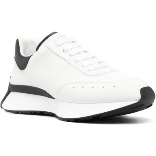 Low-Top Sneaker - White/Black Logo Sneakers - Gr. 42 (EU) - in - für Damen - alexander mcqueen - Modalova