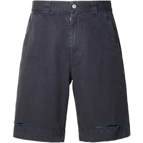 Navy Cotton Bermuda Shorts - Größe 46 - blue - MM6 Maison Margiela - Modalova