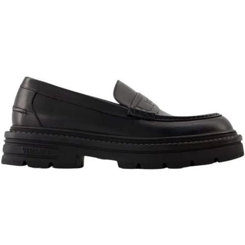 Loafer - Adriano Loafers - Leather - Black - Gr. 40 (EU) - in - für Damen - Versace - Modalova