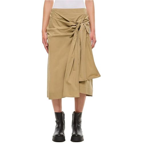 Cotton Skirt W/ Knot - Größe 38 - Bottega Veneta - Modalova