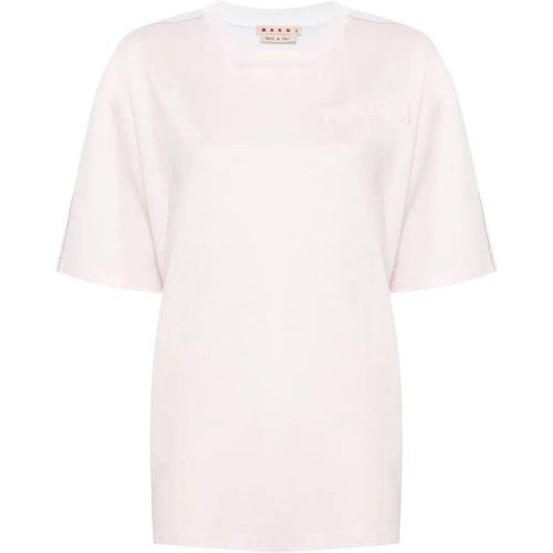 Logo-Embossed T-Shirt - Größe 36 - Marni - Modalova